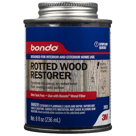 Bondo Rotted Wood Restorer, 8 oz, 6PK 20131