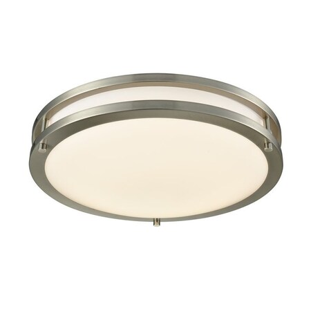 Westgate 10in LED DOUBLE RING FLUSH MOUNT 12W 900LM 5CCT 27/30/35/40/50K 120V R80 DIM ES, ETL, FCC, BN FDL-10-MCT5