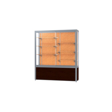 Ghent Display Case 60x66x16, Cork, Satin 10405CK-SN-W