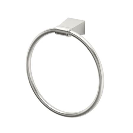 Gatco Bleu Towel Ring, Satin Nickel 4732