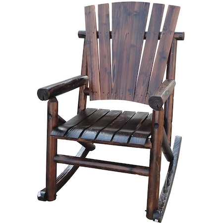 Leigh Country Single Rocker, 29.52 in W, 44-1/2 in H, 300 lb, Wood Frame TX 93860