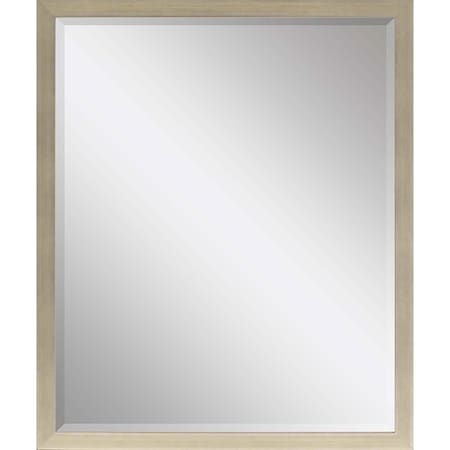Homeroots 31" Silver Wood Accent Mirror 632754