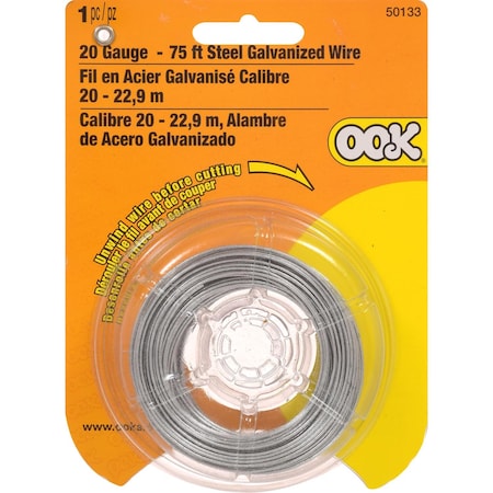 Hillman OOK 75 ft. L Galvanized Steel 20 Ga. Wire 534648
