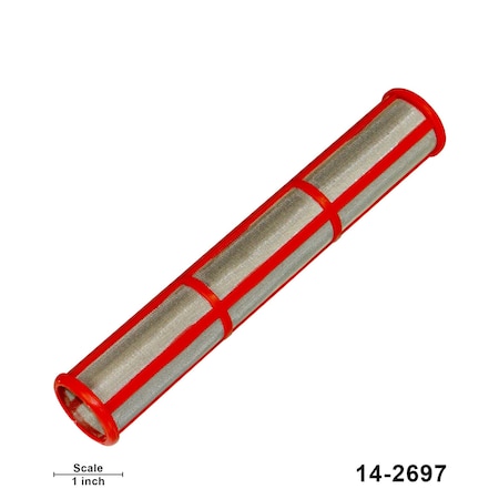Bedford Precision Parts Outlet Filter, 200 Mesh, Long, Red Replaces Graco 244069 14-2697