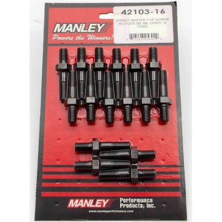 Manley 42103-16 0.43 in. Screw in Studs MAN42103-16