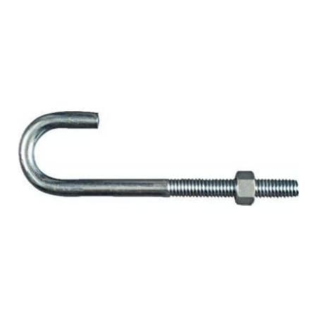 National Hardware 38x5 Zinc J Bolt, 10PK N232-959