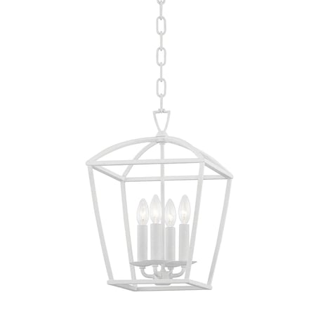Hudson Valley Lighting Bryant 4 Light Lantern 12 In. White Plaster 8311-WP