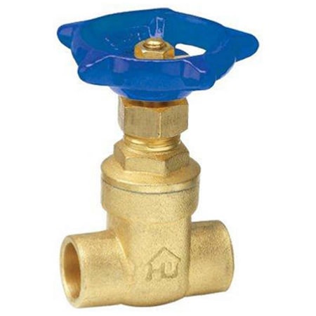 Gourmetgalley 170-4-1-1 1 in. Solder Gate Valve - Brass GO697764