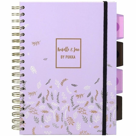Pukka Pads Rochelle and Jess B5 Project Book, Square Ruled, 3PK 9917-ROC