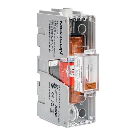 Mersen Fuse Block, 105.4 mm L, 600 V DC FB60J30B1
