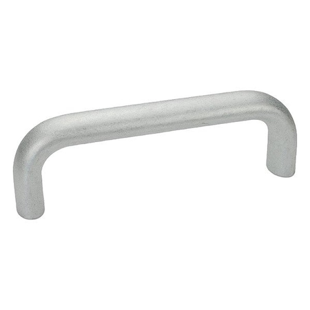 J.W. Winco Pull Handle, Silver, Aluminum, 3 7/16 in L 20W100B79T/3T