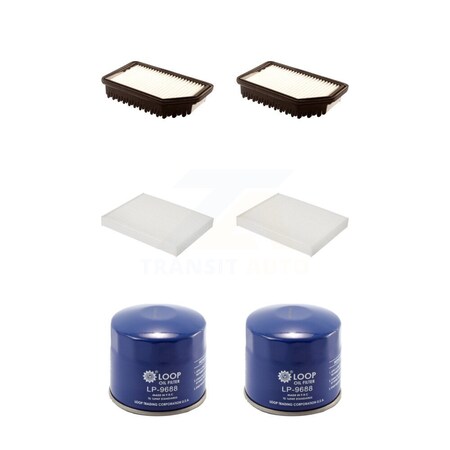 Pur 2x Air + 2x Cabin + 2x Engine Oil Filter 6 Total Kit For 2014-2019 Kia Soul KFM-100657