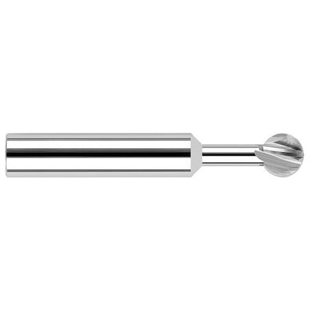 Harvey Tool 0.1562in 5/32 Cutter DIA x 0.7500in 3/4 Neck L x 300Deg Carbide Undercutting End Mill, 4 Flutes 911910