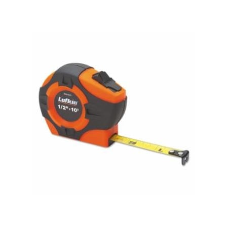 Crescent Lufkin P1000 Series Power Tape, 25 ft x 1 in, SAE, Single Sided, Hi-Viz Orange 182-PHV1425N