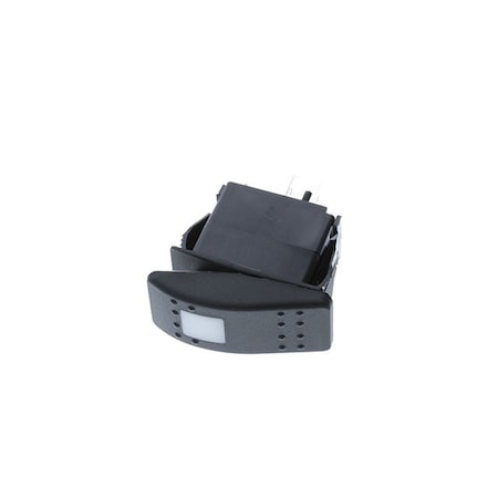 Switch Components Contura Style Rocker, 3P SPST OFF-ON, Green LED IP56 SRD1-1A-DC-1-BGN