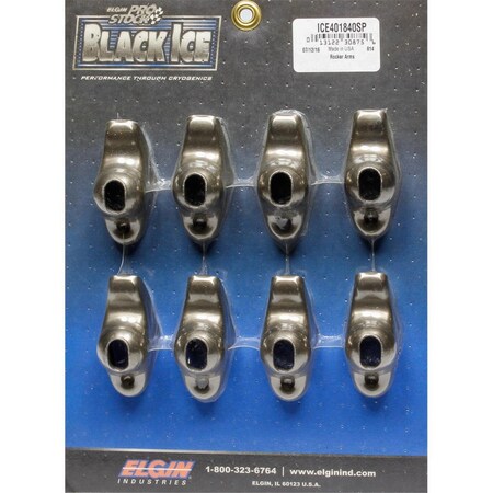 Elgin ICE401840SP Rocker Arms for Small Block Chevy - 1.6 Ratio 0.43 Stud - Pack of 8, 8PK ELGICE401840SP
