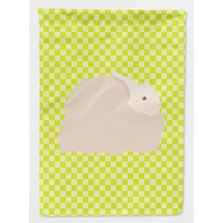 Carolines Treasures Fluffy Angora Rabbit Green Flag Garden Size BB7785GF