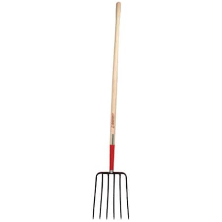 Cfd Union Tools 74124 6 Tine Razorback Forged Manure Fork With Flex-Beam 1222080