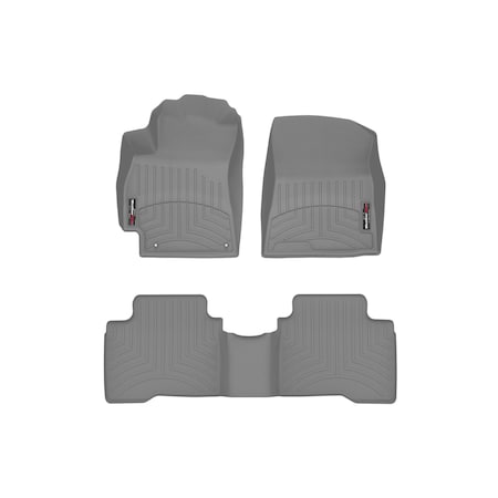 Weathertech Grey, Front and Rear Floorliners 461652-1-3