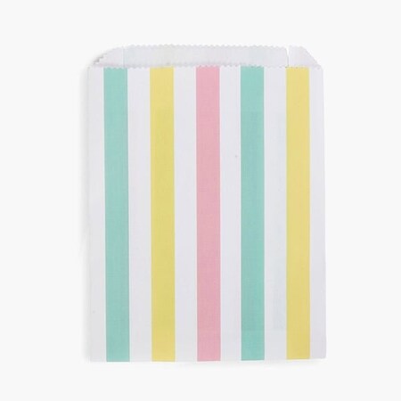 Nashville Wraps Cabana Stripes Paper Merchandise Bags, 8.5x11, 500PK MB2CS