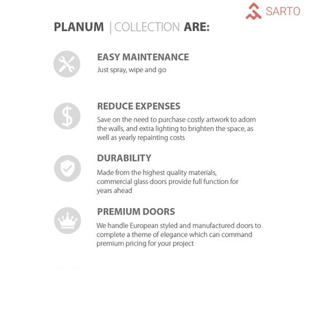 Sartodoors Modern Double Pocket Doors, Planum 0020 White Silk, Kit Trims Rail Hardware, Solid Wood Interior Be PLANUM0020DP-WS-36