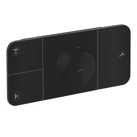 Axor ONE Thermostatic Module Trim for 3 Functions in Matte Black 45713671