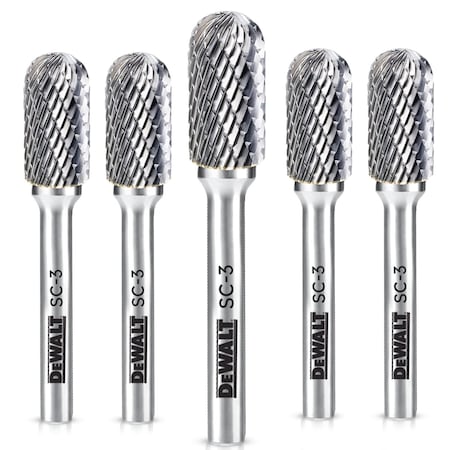 Dewalt CARBIDE BURR SIZE SC-3, 5PK DXCBTJSC3-5