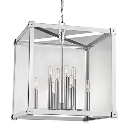 Hudson Valley Lighting Forsyth 8 Light Lantern 20.25 In. Polished Nickel 8620-PN