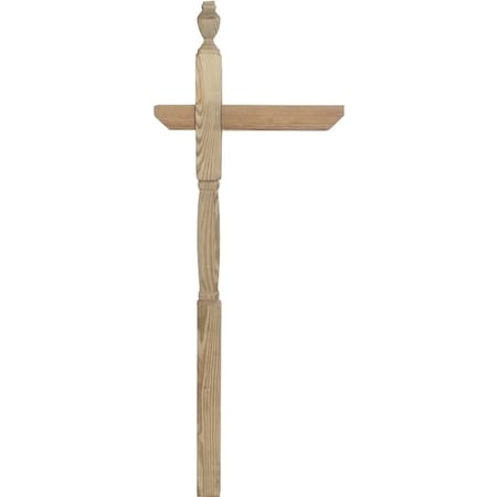 Upf Mailbox Post, 4 in L, 4 in W, 72 in H, Southern Yellow Pine 106054