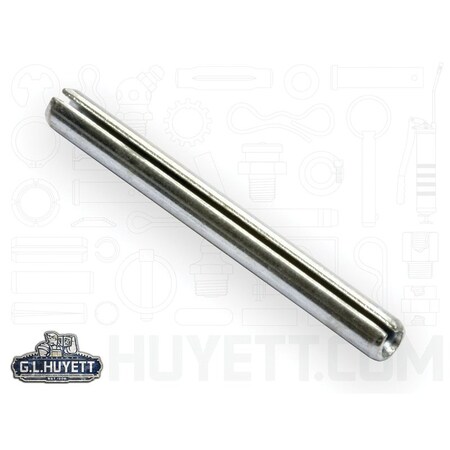 Huyett Slotted Spring Pin, Standard Duty, Zinc Plated High Carbon Steel, 3 mm Dia x 30 mm L x 0.7 mm Wall SPMZ-030-030-A