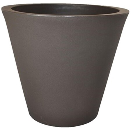 Gardencontrol 20 in. Cosmo Round Espresso Planter GA10013
