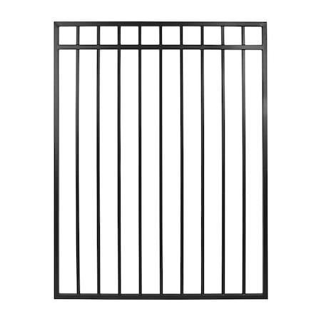 Nuvo Iron Legacy Coral Fence Gate, 45 in W Gate, 60 in H Gate, Iron Frame CGRTB4560