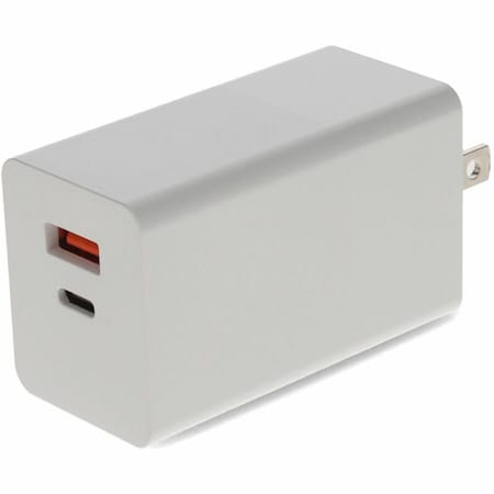 Add-On WALL PLUG TO USB 2.0 A, USB 3.1 TYPE C 20V 3A FOR US WHIT USAC2USB20V3AW