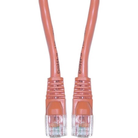 Cable Wholesale Cat6 Orange Copper Ethernet Patch Cable, Snagless/Molded Boot, POE Compliant, 100 foot 10X8-031HD