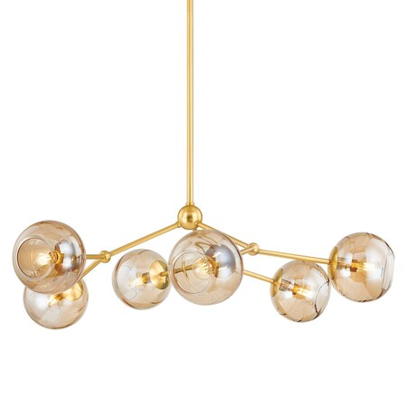 Mitzi Trixie 6 Light Chandelier 21 In. Aged Brass H861806-AGB