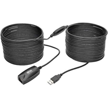 Tripp Lite 15M USB 2.0 HI-SPEED ACTIVE EXTENSION REPEATER CABLE USB-A M/F U026-15M