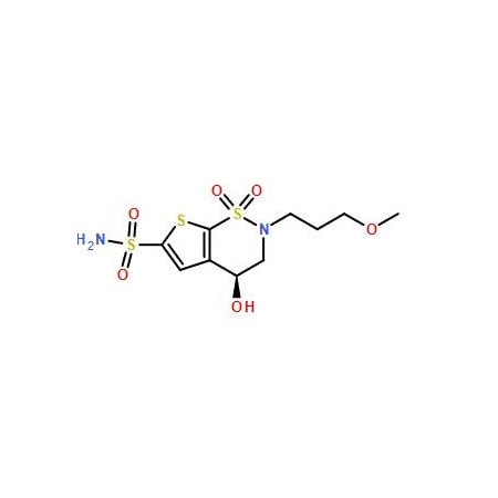 Ak Scientific (S)-3, 4-Dihydro-4-hydroxy-2-(3-methoxypropyl)-2h-thieno(3, 2-e)-1, 2-thiazine-6-sulfonamide 1, 1-dioxi X0075-5g