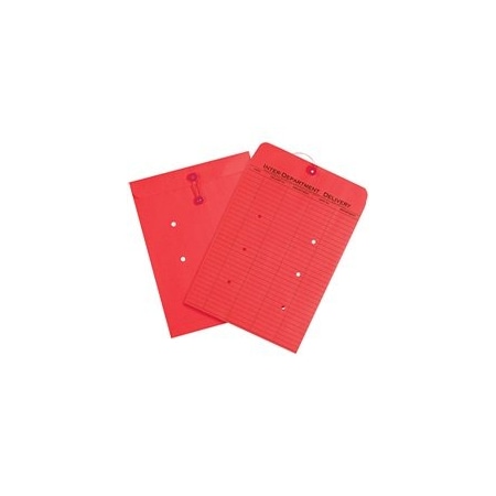 Bubblefast 100-10 x 13'' Red Inter-Department Envelopes, 100PK BFEN1095