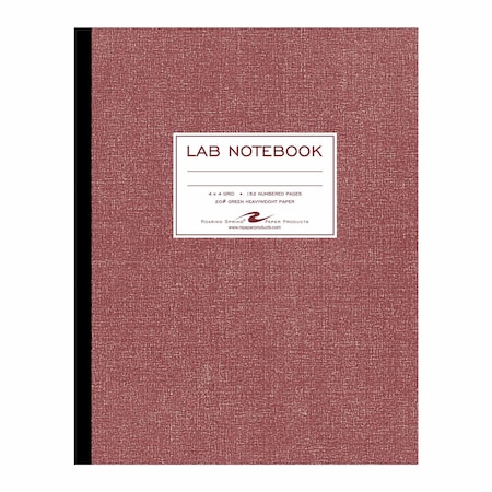 Roaring Spring Lab Notebook, 9-1/4 in. x 11-3/4 in., Red 77648