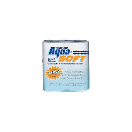 Thetford 03300 Aqua Soft 2-Ply Toilet Tissue-Toilet Paper, 4PK 3300