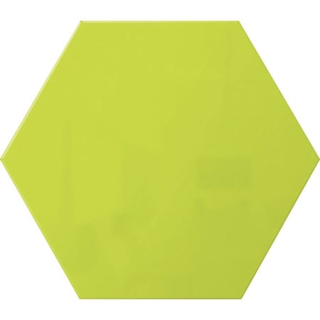 Ghent Hex LINK Powder-Coated Steel Whiteboard, Magnetic, 18'' x 21, Green HEXS1821GN