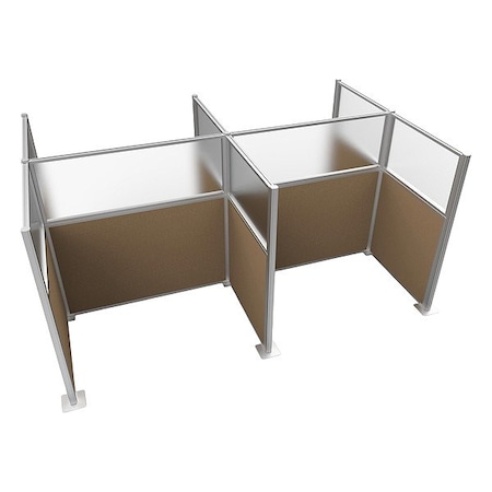 Versare Cubicle Kit, Latte, 72 in H HPK-4P4-S-BRN-FR