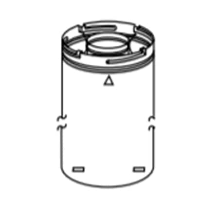 Superior 12 in. Rigid Direct Vent Gas Fireplace F4340
