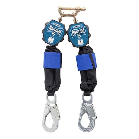 Werner R4300 Self-Retracting Lifelines, Snap Hook, Steel, 2 Leg(s), 400 lb Weight Capacity R433006