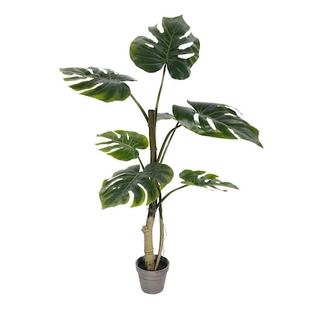 Dare2Decor 38 in. Potted Grand Split Philo Tree 7-Leaves DA2676124