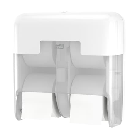 Tork Toilet Paper Dispenser, (4) Rolls, Plastic 473620