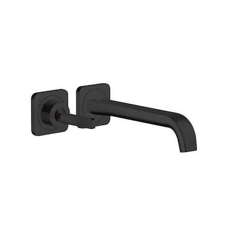 Axor Citterio E Wall-Mounted Single-Handle Faucet Trim, 1.2 GPM in Matte Black 36106671