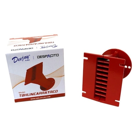 Deejay Led 1-inch Line Array Horn Aluminum for Bolt On Driver RED TBHLINEARRAYRED