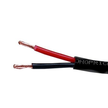 Monoprice Speaker Wire CL2 Rated 2-Conductor 12AWG 1000ft Black 41400