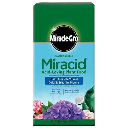Miracle-Gro Miracid Acid Loving Plant Food, 4 lb Box, Solid, 30-10-10 N-P-K Ratio 1850011